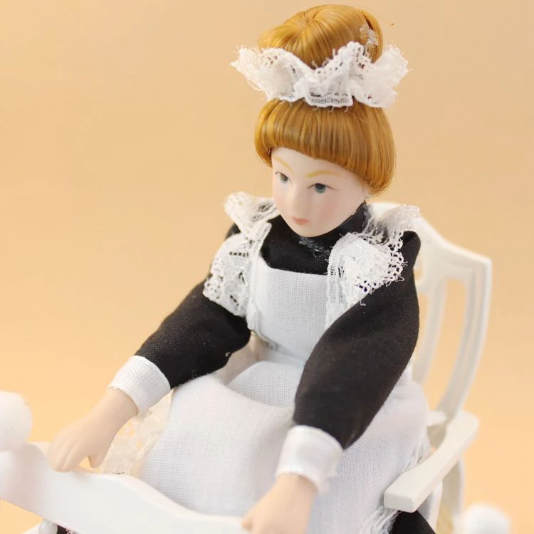 

G10-X098 children baby gift Toy 1:12 Dollhouse mini Furniture Miniature rement accessories Scenes Maid baby set