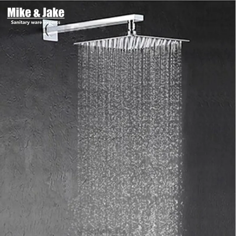 

12 inch shower head with arm 300*300 stainless steel head shower with shower arm top water saving rain shower