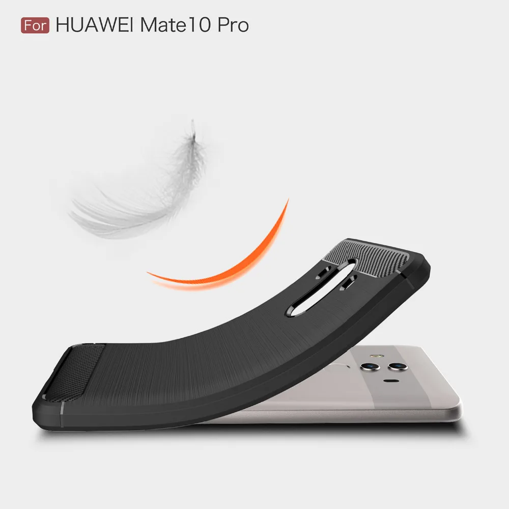 For Huawei Mate 10 Pro 6&quot Phone Cases Anti-shock Brushed Rugged Soft TPU Back Cover Shell Case for Huawei' Protecter |