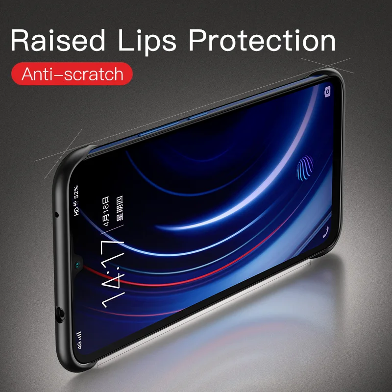 Бескаркасный чехол KEYSION для VIVO IQOO x27 Pro прозрачный из ТПУ и силикона задняя крышка