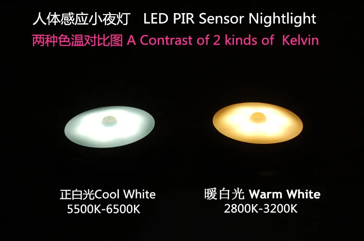 Pir датчик света ночью 3AAA Аккумулятор для внутренней и дома | Лампы освещение