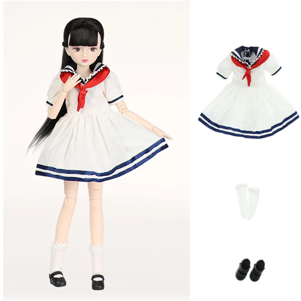 Fortune Days 1/6 bjd Xiaojing doll four campus student uniforms 18 joint body with makeup 25cm toy doll. | Игрушки и хобби