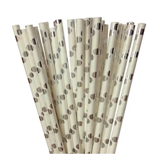 25 шт фольги золото/серебро/красочные бумажные соломинки для детей день рождения