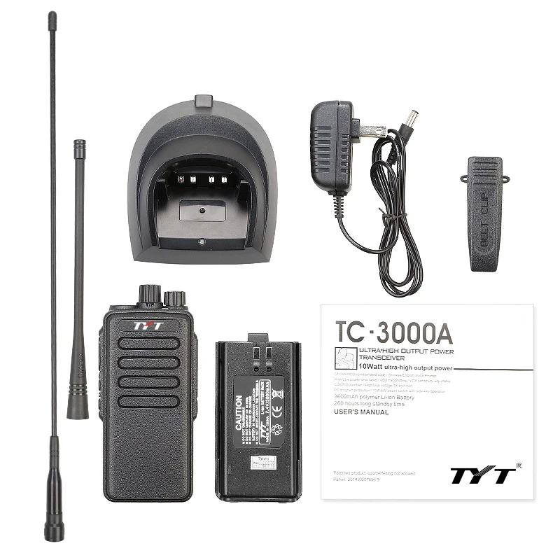 Бесплатная доставка TYT TC 3000A VHF 10W Max Профессиональный двухсторонний передатчик на