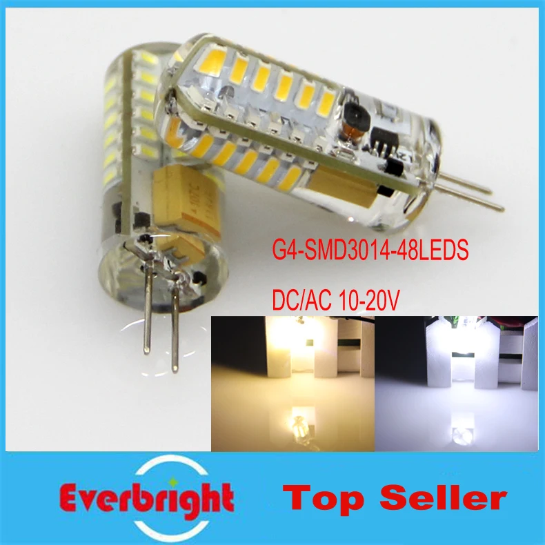 10 шт./лот G4 LED 3014 SMD 48 светодиодов 6 Вт светодиодные лампы свет хрустальной люстры 360