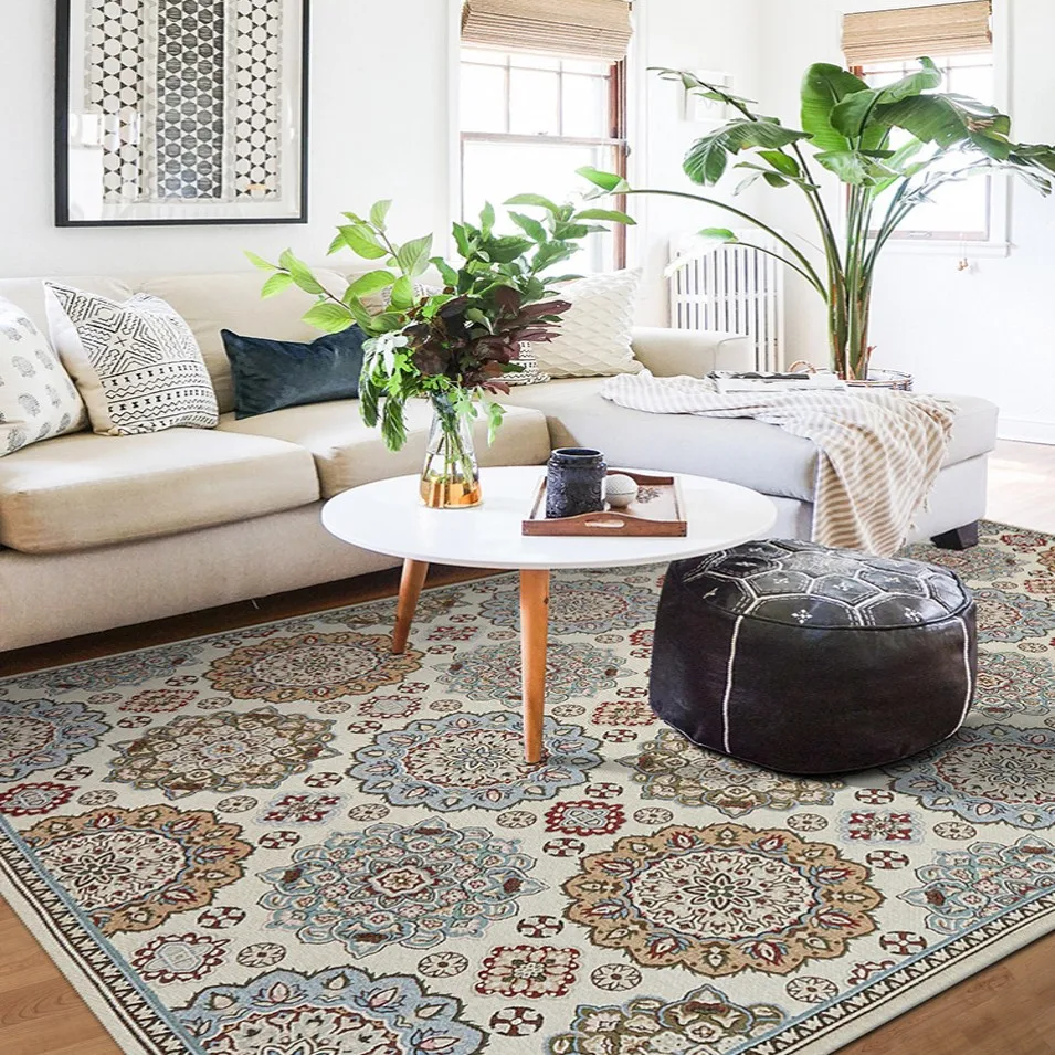 Большой персидский ковер журнальный столик для гостиной прямоугольный