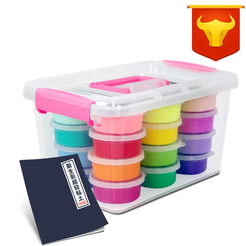 48/36/24 цвета легкая глина воздушно-сухая Полимерная для моделирования суперлегкая