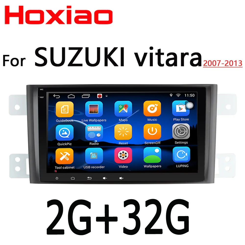 2G Для Suzuki Grand Vitara Escudo JT 2007-2013 8 дюймов 1024*600 экран Автомобильный Android радио gps стерео 2 din Автомобильный dvd-плеер BT - Цвет: 2G