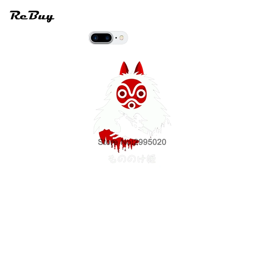 Princess Mononoke Soft TPU Candy Color Covers Case For iPhone 6 6S 7 8 Plus X Phone |