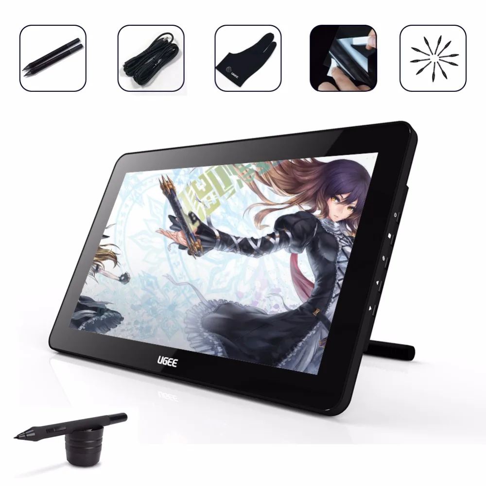 UGEE ug2150 21.5 Дюймов IPS Мониторы Smart Графика рисунок Планшеты 5080 lpi Разрешение 1920x1080 HD