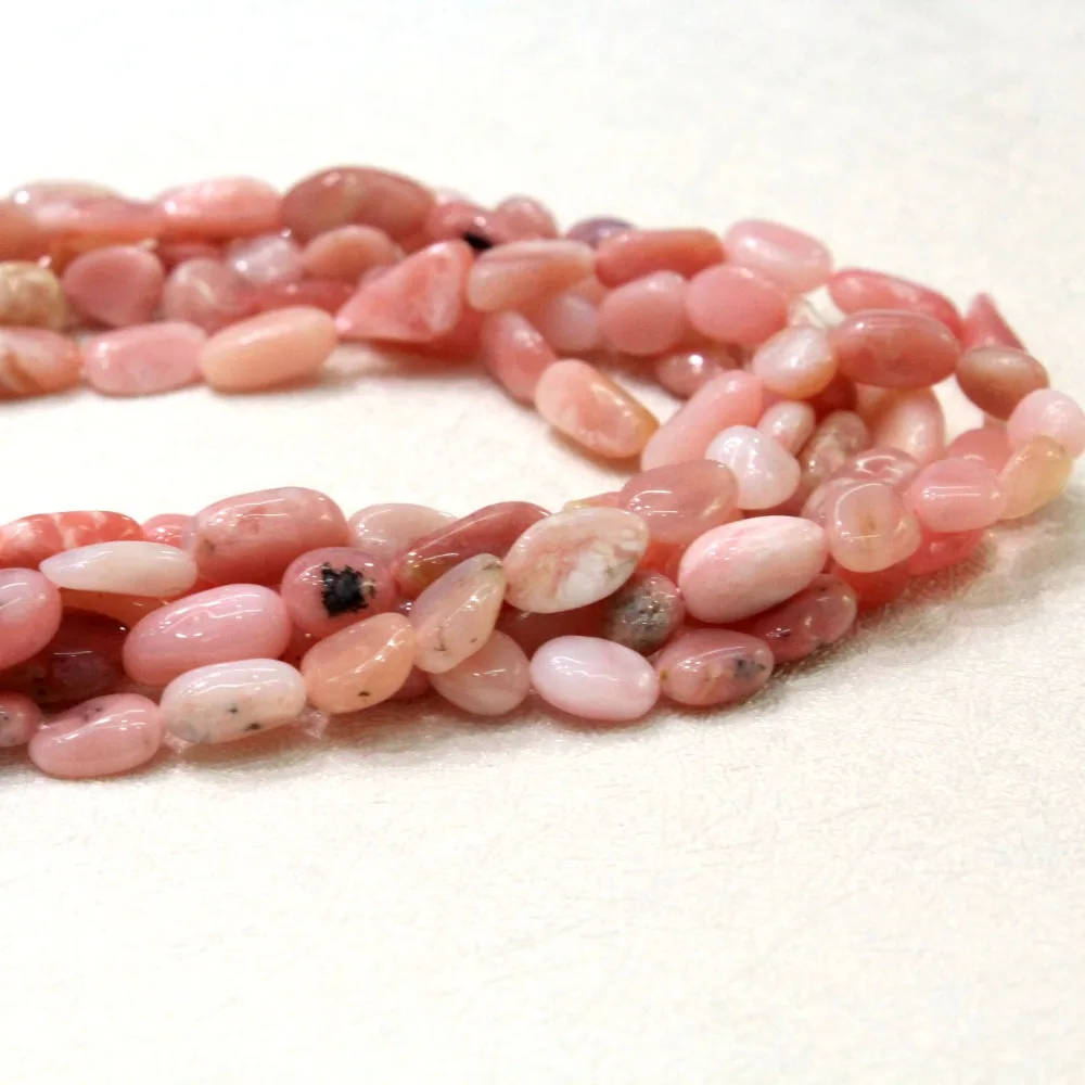 Опт натуральный розовый опал 5 8 мм бисер для самостоятельного изготовления