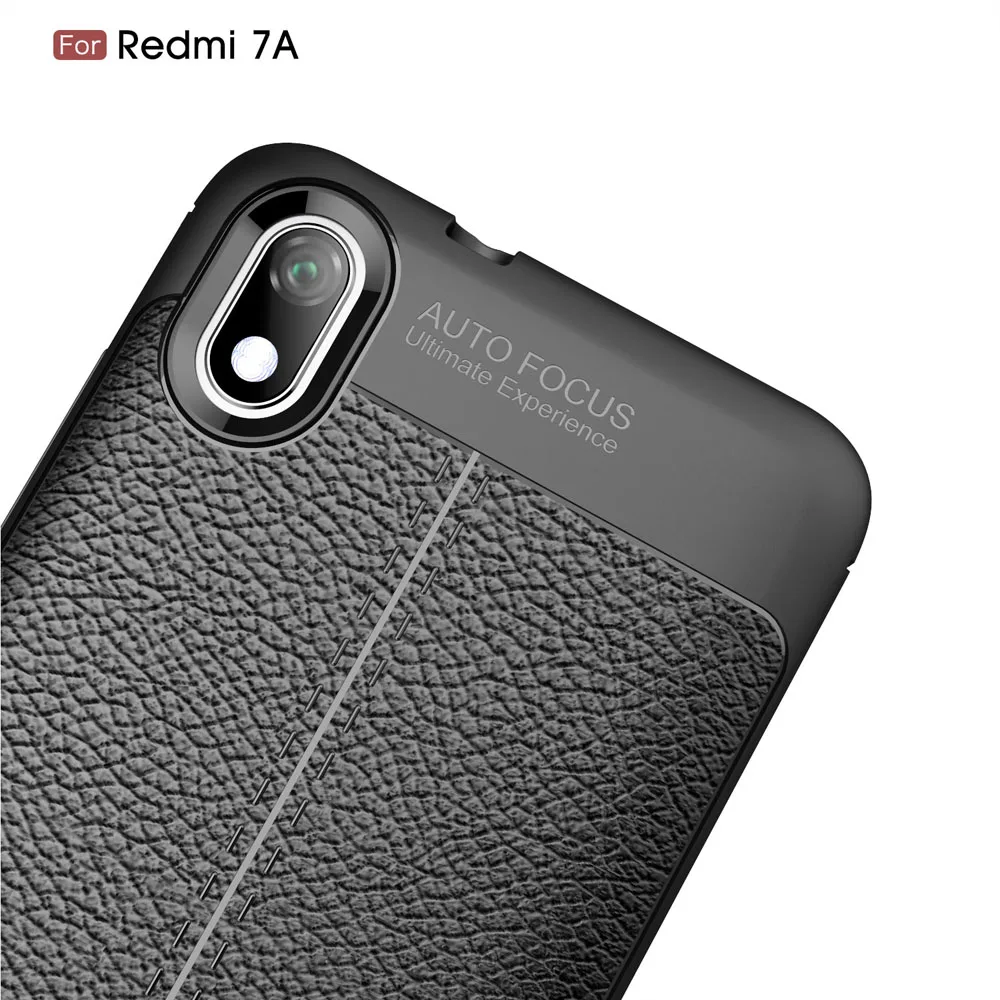 Чехол с текстурой личи для Xiaomi Redmi 7A, чехол для Xiaomi Redmi 7A Redmi7A, задняя крышка для телефона, чехол