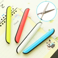 crafting portable scissors paper cutting folding safety scissors mini stationery scissors office and school hand cut supplies