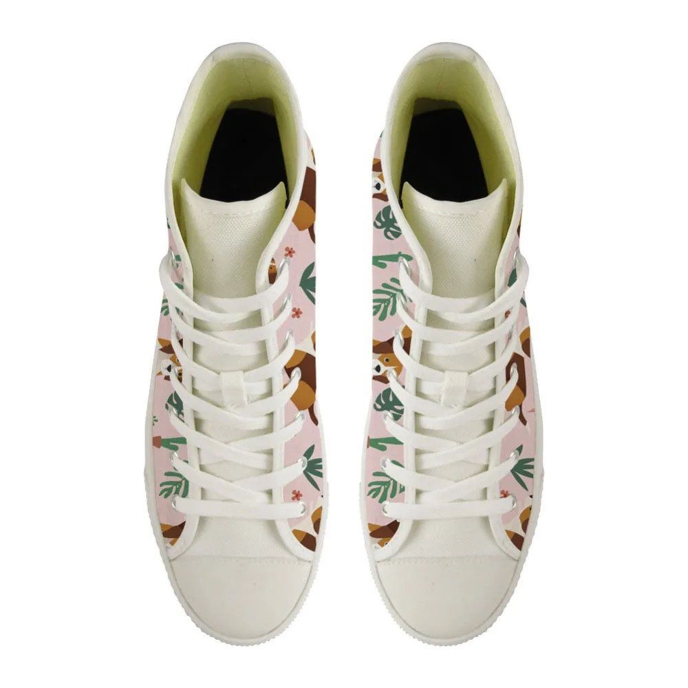 Индивидуальные классические высокие женские парусиновые туфли с