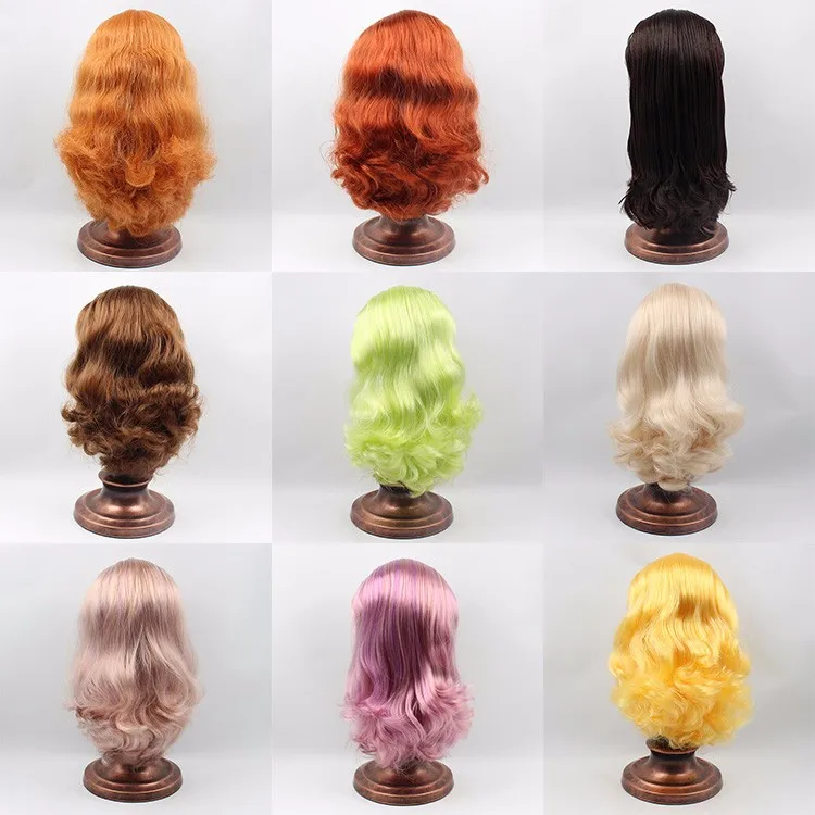 Кукла RBL Blyth головы парики, включая жесткий endoconch series12 завод Blyth