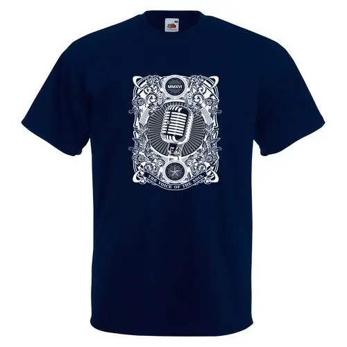 The Voice Of Soul Mens PRINTED T-SHIRT Classic Microphone Vintage Chinese Style | Мужская одежда