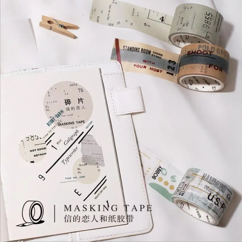 30 мм * 7 м Traveller Collage Series васи клейкая лента DIY Скрапбукинг стикер этикетка