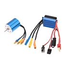 Бесщеточный электродвигатель с датчиком 2430 7200KV 4P с бесщеточным ESC 25A для 116 118 Запчасти для радиоуправляемых автомобилей и грузовиков
