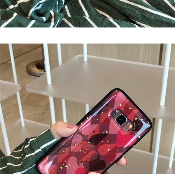 Роскошный чехол TRISEOLY из золотистой фольги для samsung Galaxy S8 S9 S10 Plus M10 M20 Note 8 9, Модный мягкий чехол из ТПУ