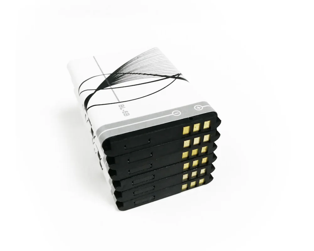 ISUNOO BL-5B BL 5B BL5B замена мобильного батареи мобильного телефона для Nokia N80 N83 6120 6021 5300 5208 5140 6020 bateira