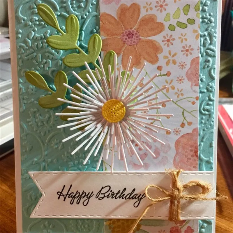 Рамка цветок металлические Вырубные штампы трафареты для сделай сам скрапбукинг