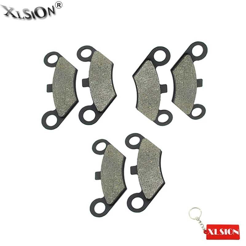 XLSION Aftermarket 3 пары передних тормозных колодок для BUYANG/JCL 300CC ATV CF MOTO X5 X6 X8 Terralander 500 625 800