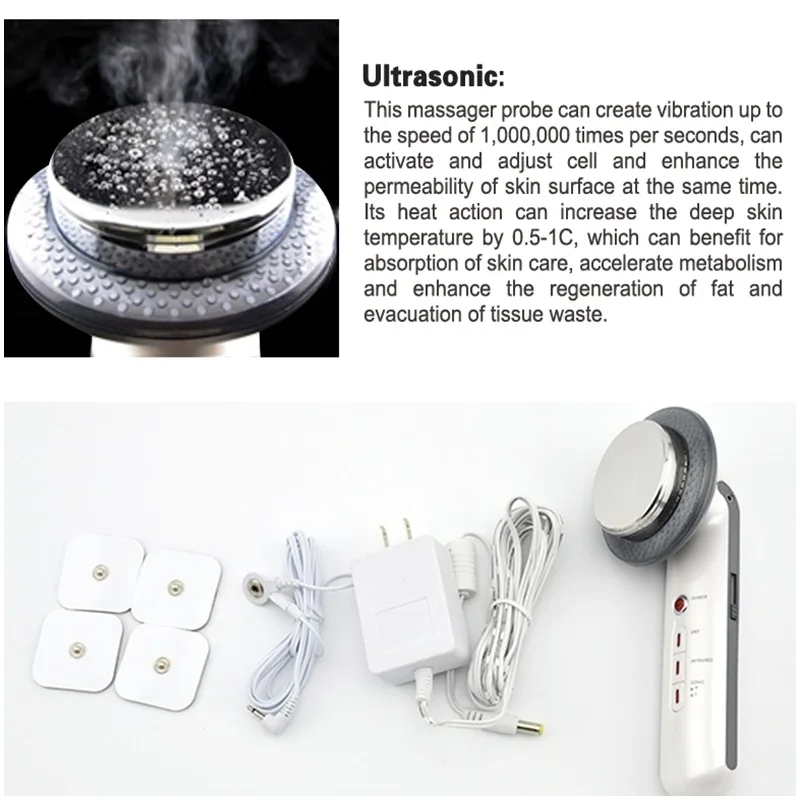 Ультразвуковая Гальваническая Спа EMS потеря веса тела Массажер для похудения