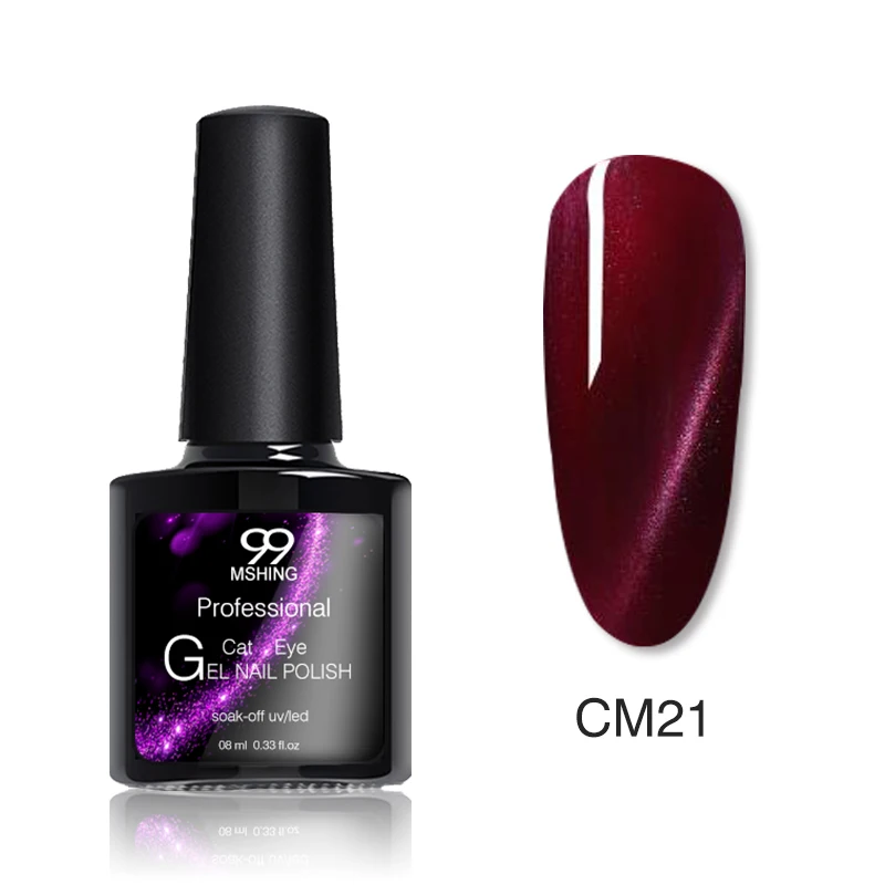 CM21 Mshing99 3D кошачий глаз Гель-лак для ногтей vernis Полупостоянный УФ-лак для маникюрный гель для ногтей праймер верхнее покрытие Гель-лак - Цвет: CM21