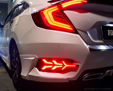 Новый стиль Светодиодный дневной светильник поворотники для Honda Civic 10th 2016 2017