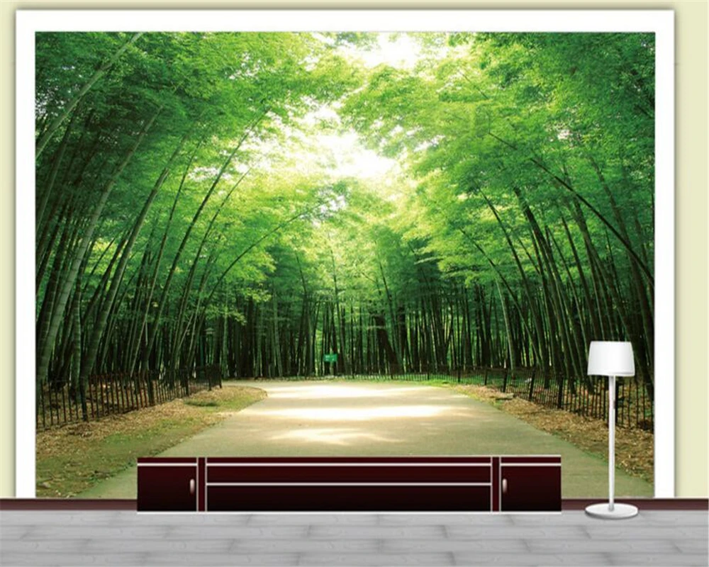 Beibehang пользовательские обои Гостиная Спальня росписи 3D обои стерео Красота Bamboo Fresco ТВ фоне стены papel де parede