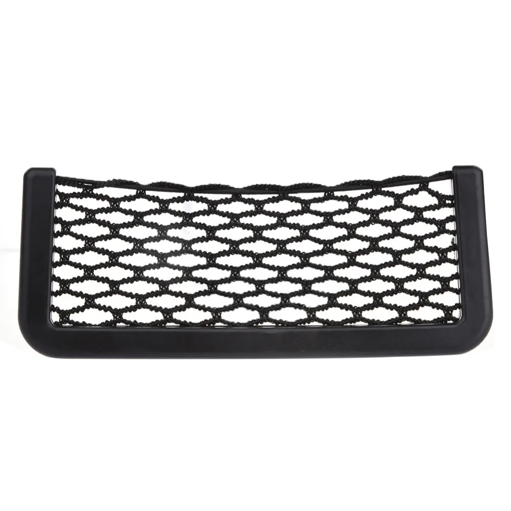 208cm 815cm universal net car seat side storage bag pocket organizer phone holder adhesive box auto accessories pouch free global shipping