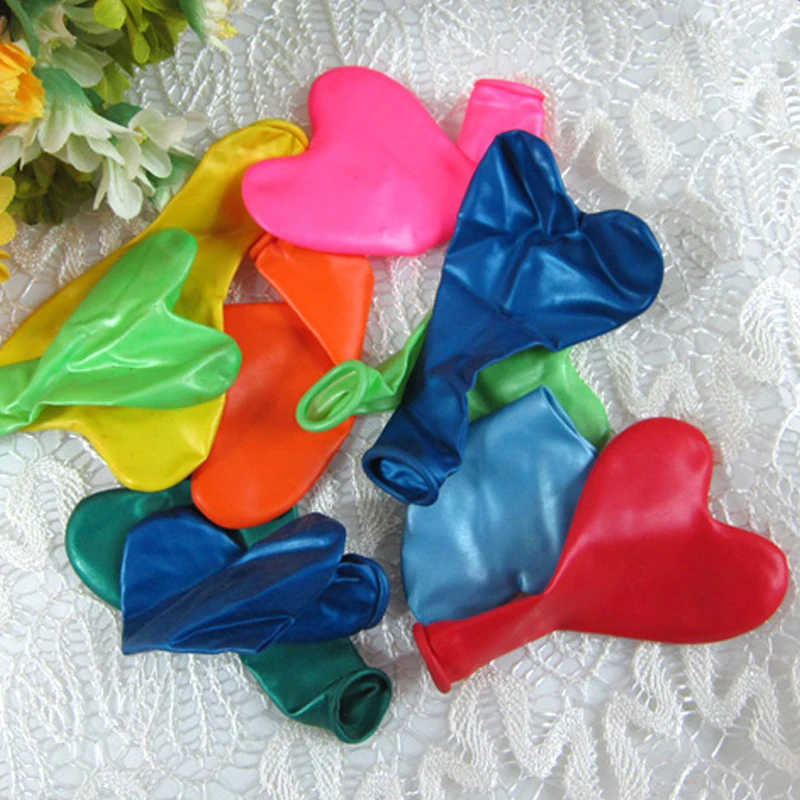 Воздушный шар 200 шт Романтические 12 дюймов сердце любовь латексные Свадебные