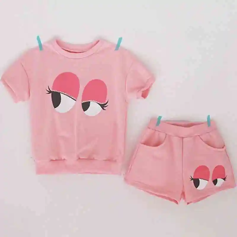 Новинка 2019 года Детские комплекты одежды модный костюм для девочек Повседневная