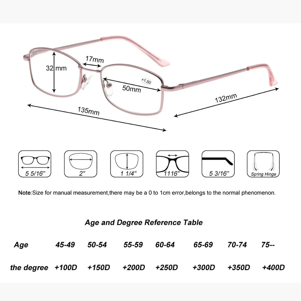

Women Reading Glasses High Quality Titanium flexible Nose Part Reading Eyeglasses Brand High-end Glasses+1.0+1.5+2.0+2.5+3.0+3.5