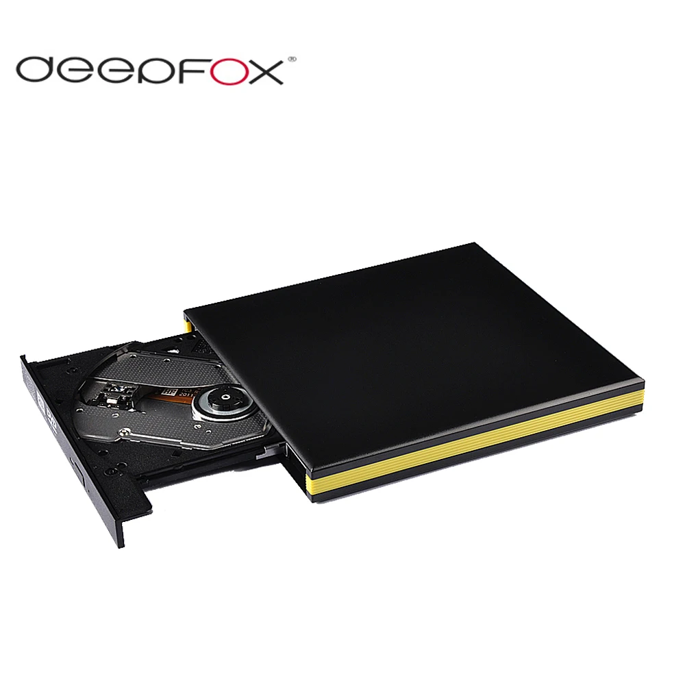 

Оптический привод Deepfox, портативный, USB 3,0, внешний тонкий, DVD-RW/CD-RW