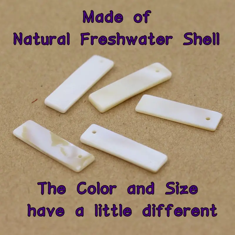 (45 шт./упак.) Подвески из натуральной пресноводной раковины для браслета ожерелья