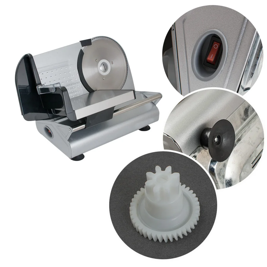 Электрическая овощерезка для мяса Коммерческая сталь резки сыра Ресторан дом 7 5