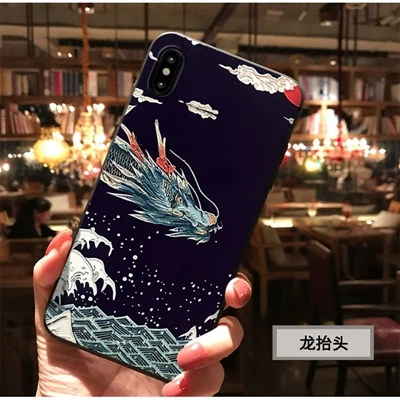 Японский стиль аниме тисненый мягкий чехол для iphone 6 6S 7 8 PLUS X 10 чехол лиса TPU Funda для iphone 11 Pro XS Чехлы для MAX XR - Цвет: 140