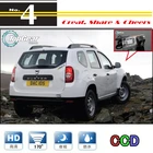 Камера заднего вида LiisleeCar для Renault Duster, Высококачественная резервная Водонепроницаемая камера PAL  NTSC для настройки  Разъем CCD + RCA