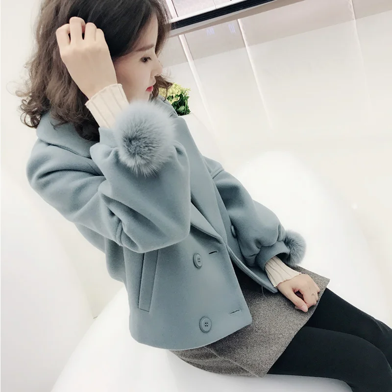 WERTUIOP верхняя одежда женское шерстяные пальто Короткие 2019 осень и зима новое