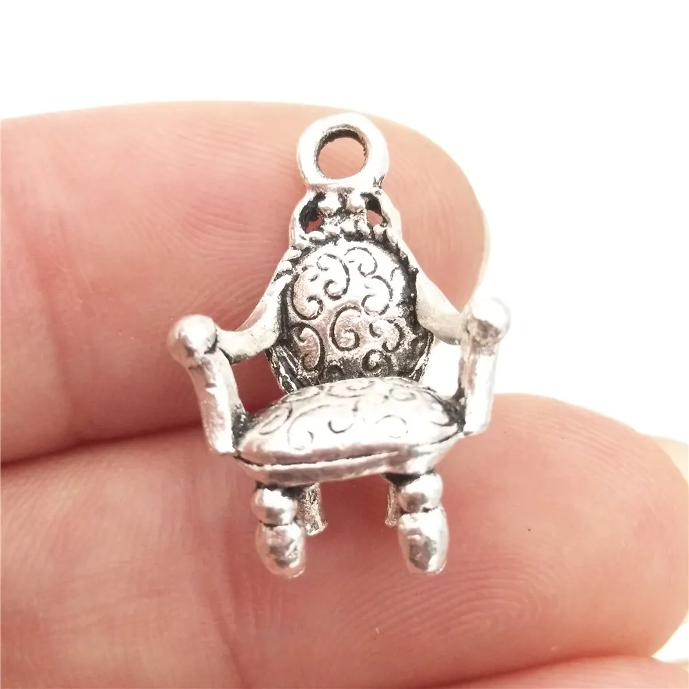 Charms Antique Silver Plated Pendant Jewelry Accessory 14*20mm 2g