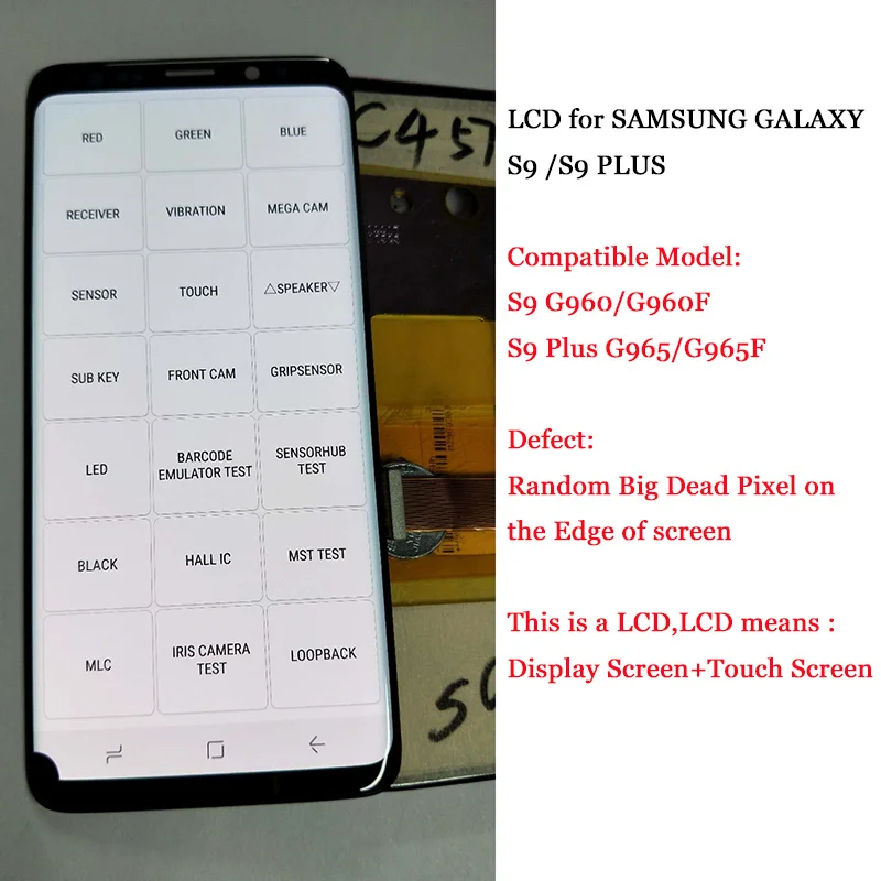 AMOLED дисплей 5 8 дюйма для Samsung Galaxy S9 ЖК + сенсорный экран дигитайзер в сборе Plus G9650 с