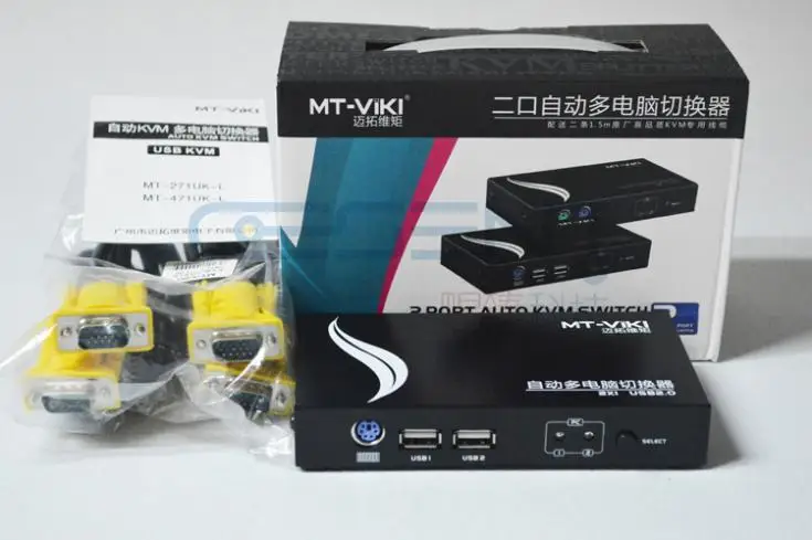 Автоматический переключатель KVM с 2 портами USB PS/2 кнопка или доступа для