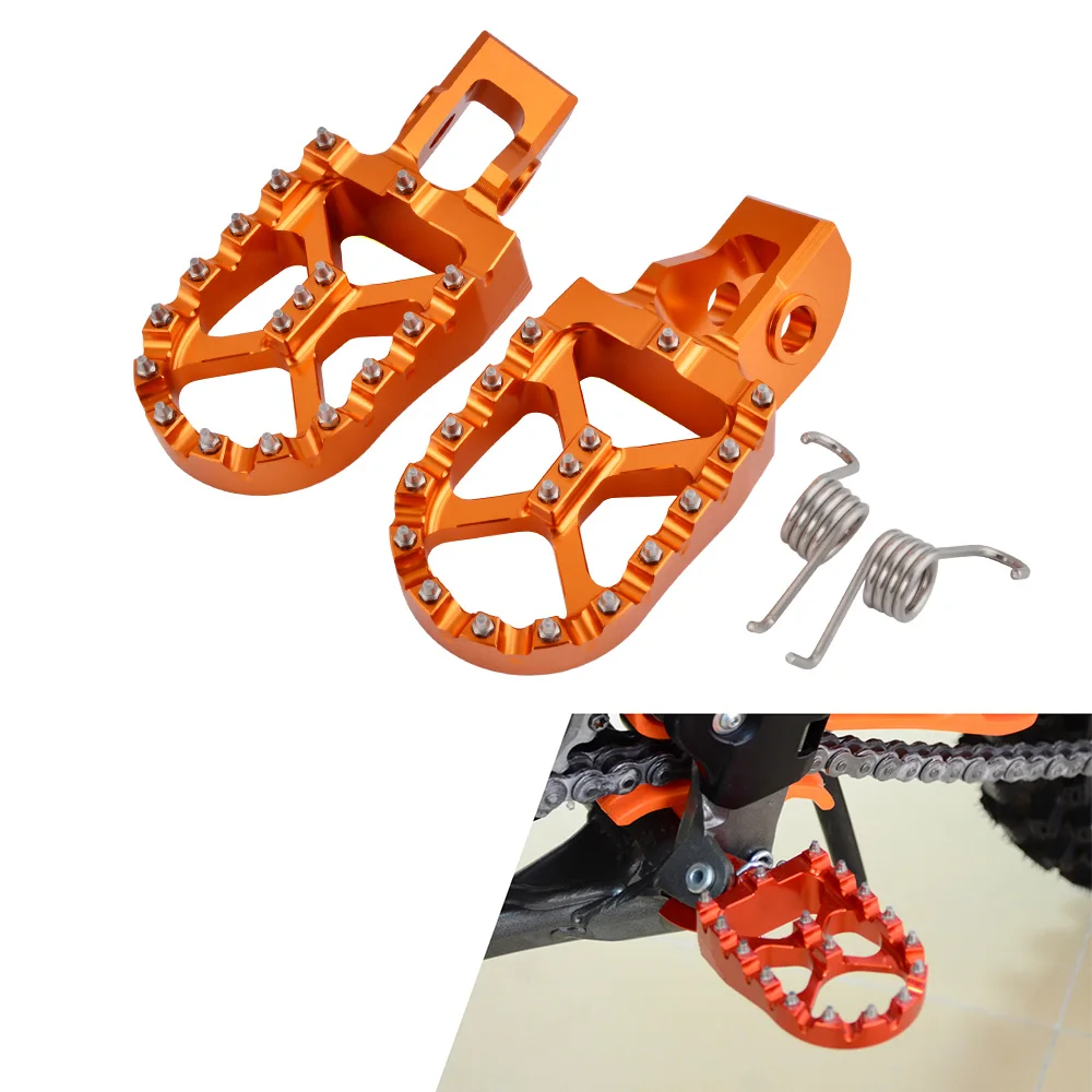 Ножные педали NICECNC 57 мм для ног подножки KTM 125 150 200 250 300 350 400 450 500 520 525 530 EXC F 2017 2019|foot