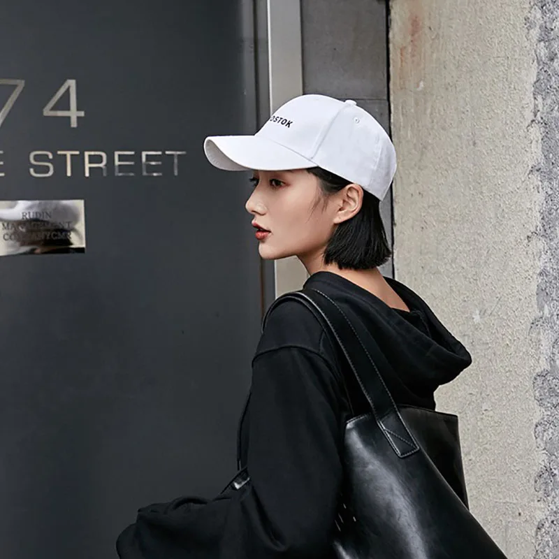 Big Size Women's Cotton Baseball Hats Caps 2019 Autumn Female Fashion Snapback for Men Kids Outdoor Caps Long Visor White Gorra