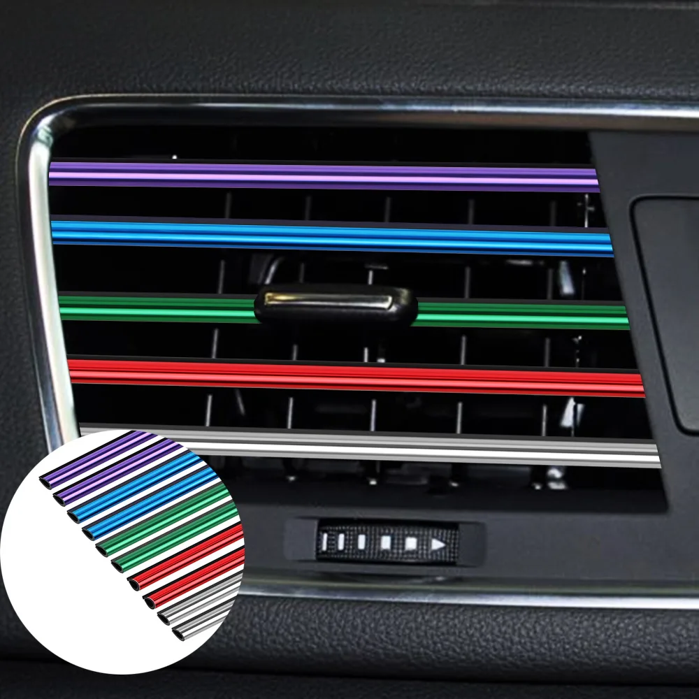 10 шт. автомобильная вентиляционная полоса Воздушная розетка отделка интерьера