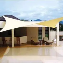 4x6m PU Square Waterproof Shade Sail Encrypt Thick Outdoor Sun Shade Net Anti Uv Awning Canopy Car Balcony Garden Courtyard