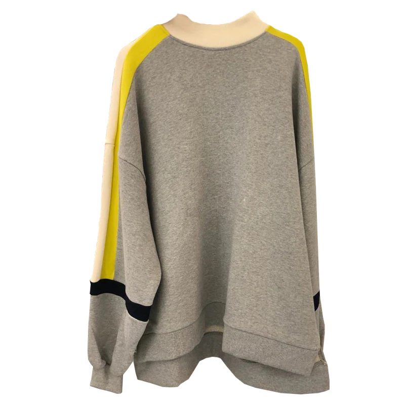 Корейский панелями для женщин осень толстовки 2018 новая мода женский с длинным