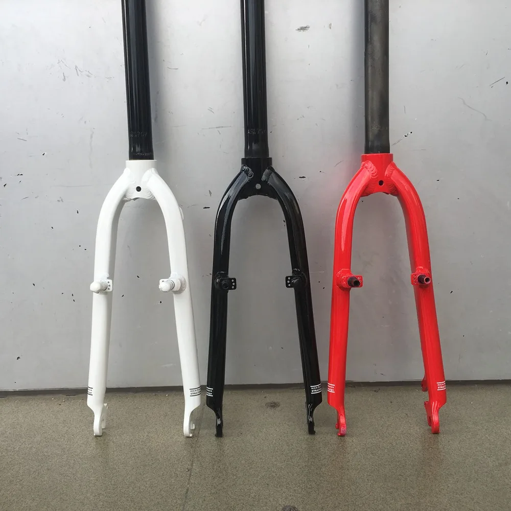 Silverock Велосипедная вилка 2" 451 406 из алюминиевого сплава BMX Kids Minivelo, дисковые тормоза, v-образные тормоза, жесткие прямые вилки 28,6 мм 1 1/8"