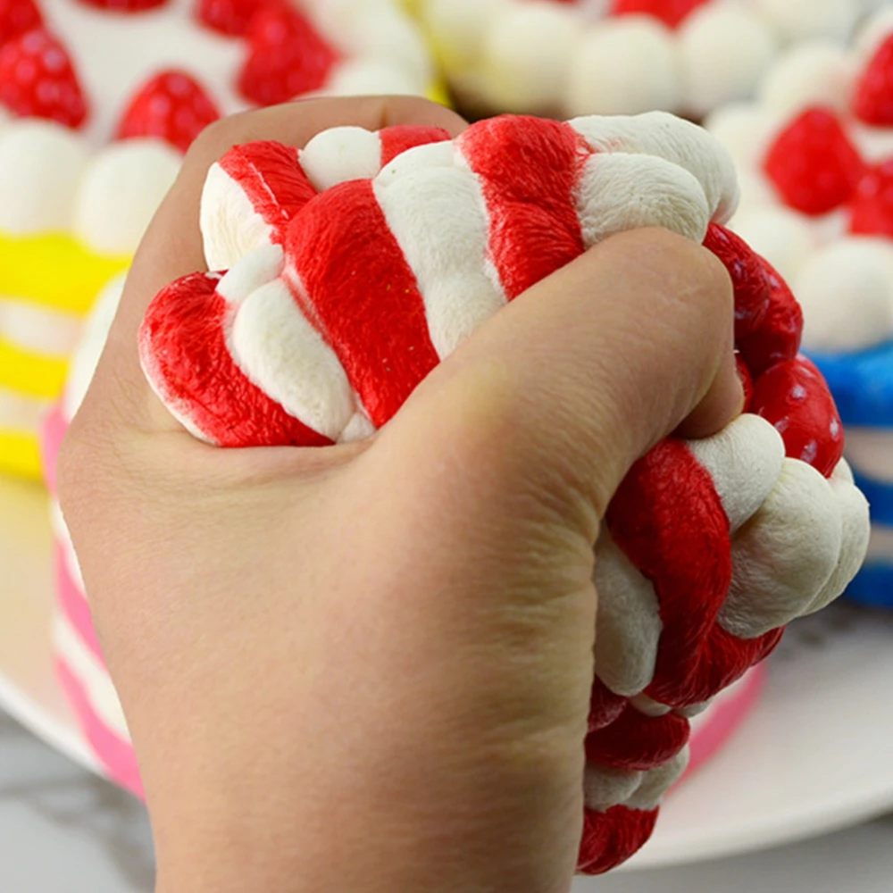 Мини Squishies клубничный торт снятие стресса Squishy замедлить рост крем Ароматические